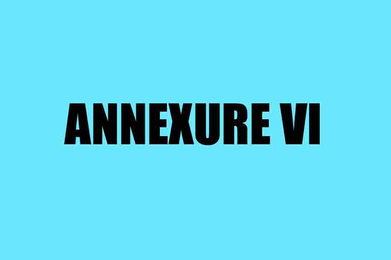 Annexure-VI