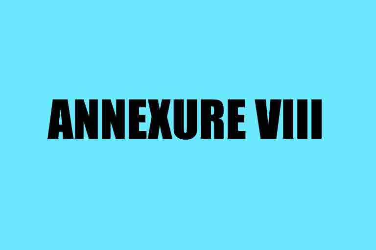 Annexure-VIII