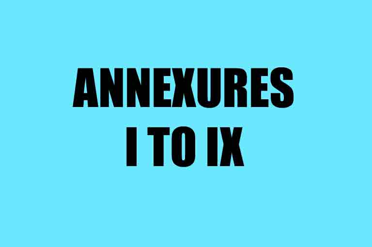 Annexures-I-to-IX