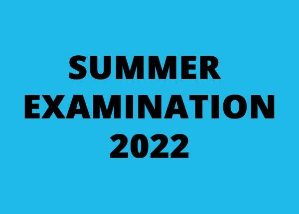 Summer Examination 2022