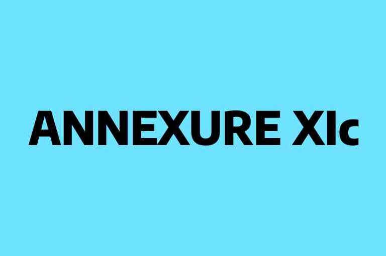 Annexure XIc