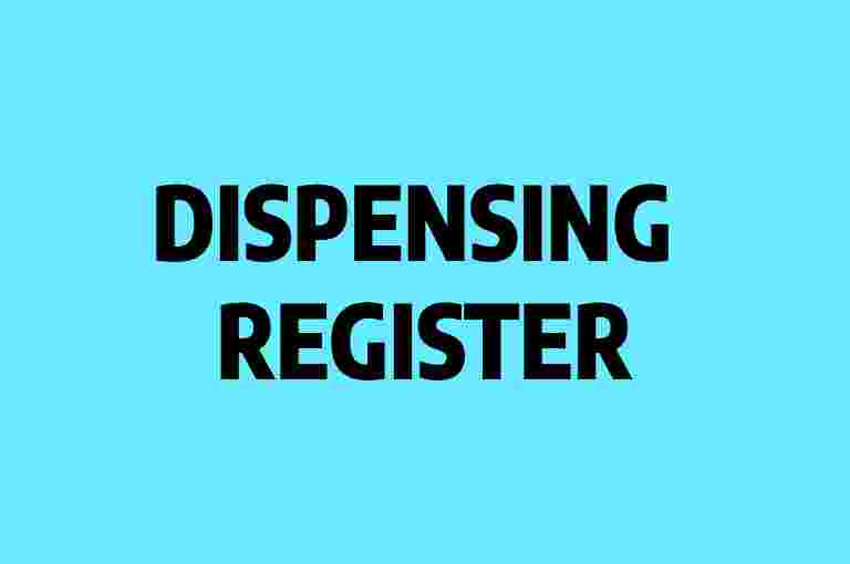 Dispensing Register