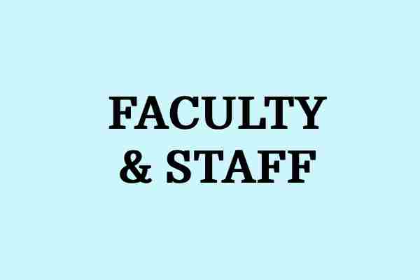 Faculty & staff