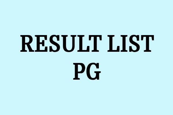 Result PG