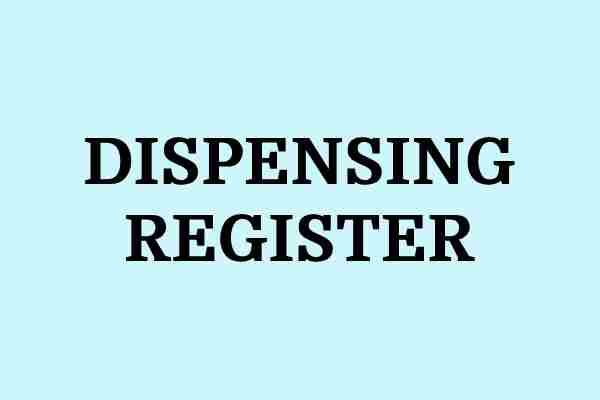 dispensing register